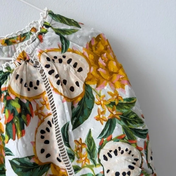 FARM RIO Biriba Off-White Cropped Blouse - Picture 9 of 14